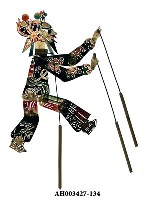 藏品(皮影戲偶—武淨)的圖片